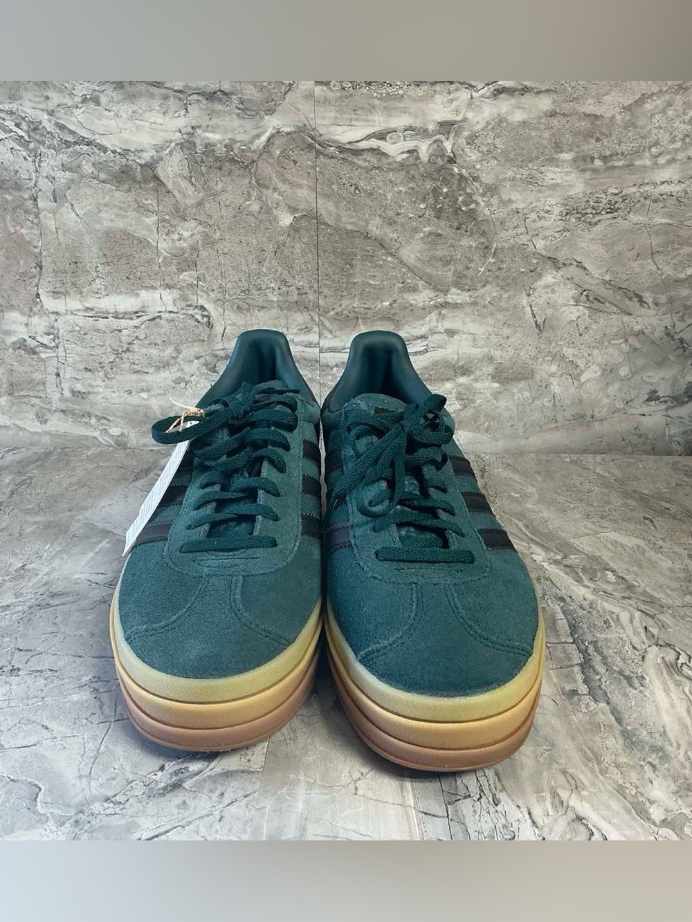 adidas AURIVY/CBLACK/GUM2 Women's Gazelle Bold - Picture 5 of 5